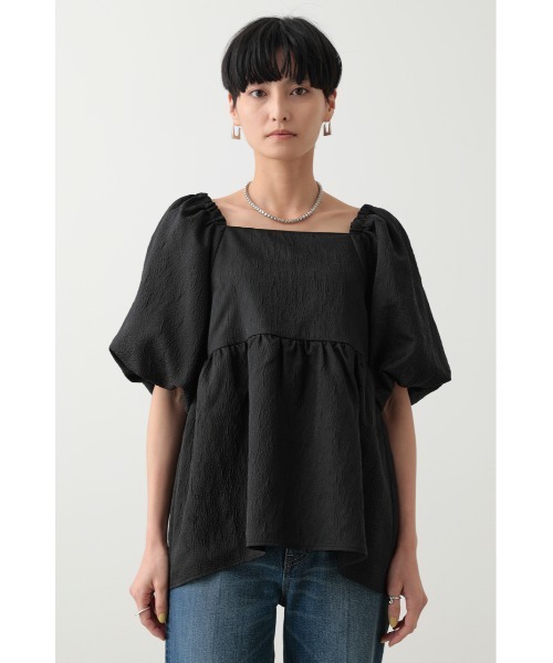 「crie conforto」 半袖ブラウス MEDIUM ブラック レディース_画像4