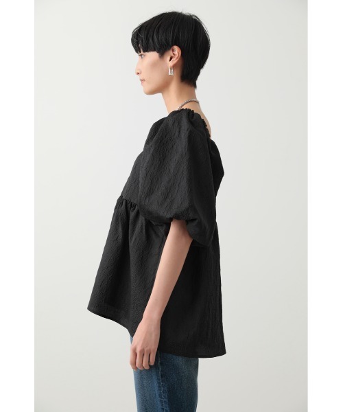 「crie conforto」 半袖ブラウス MEDIUM ブラック レディース_画像5