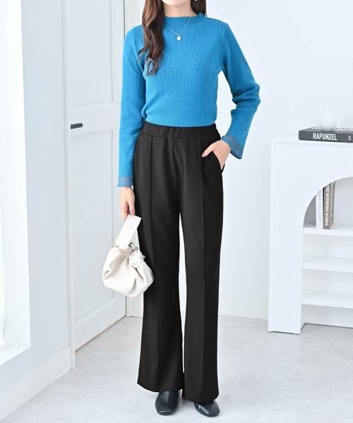 alotta（アロッタ） パンツ カットジョーゼットフレアパンツ