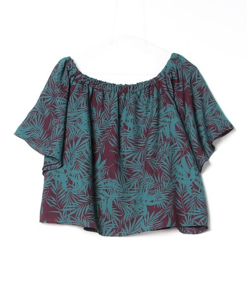 「FIGARO Paris」 半袖ブラウス - グリーン レディース_画像2