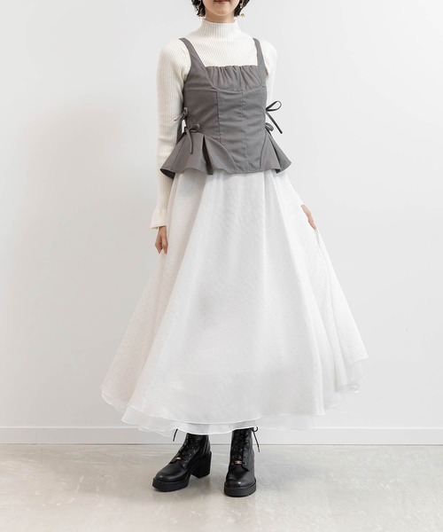 RANDA（ランダ） ワンピース ペプラムリボンワンピース : ZOZOTOWN