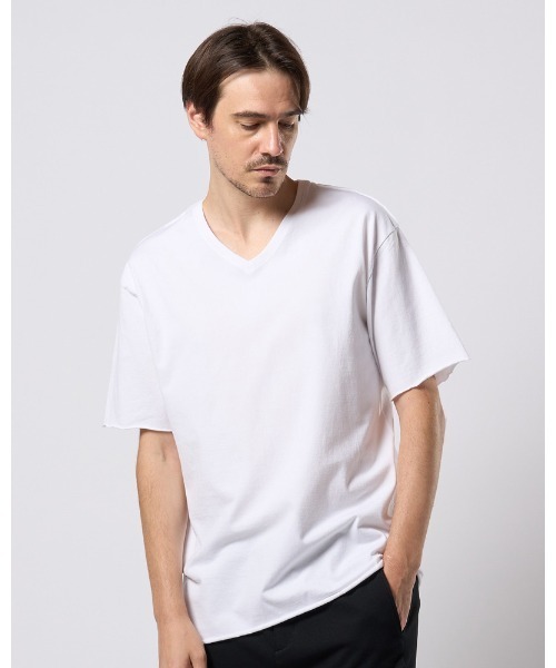 333k Tシャツ Mサイズ ホワイト 新品未開封 wjk tシャツ wide cut-off V-neck S/S メンズ : ZOZOTOWN Yahoo!店
