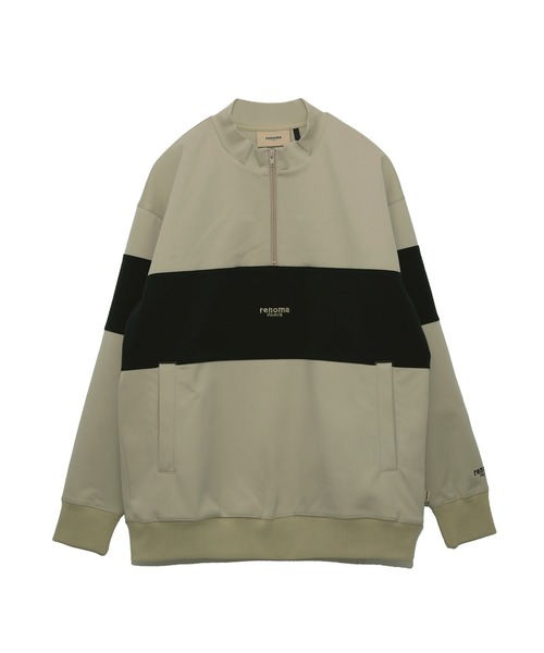 renoma PARIS（レノマパリス） トレーナー スウェット PANEL HALF ZIP