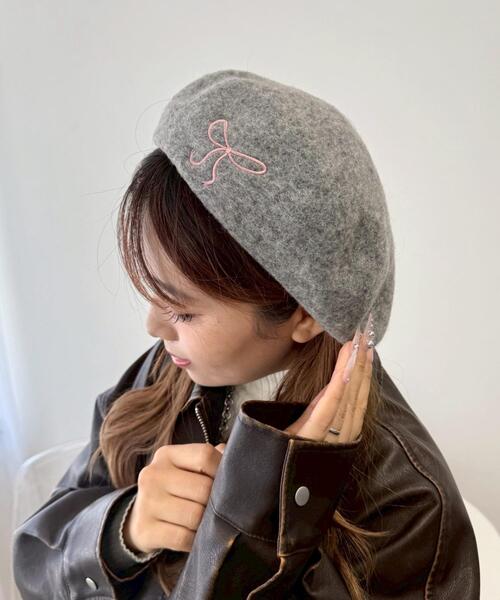 EMPORIO ARMANI 帽子 ベレー帽 「エンポリオ アルマーニ」バイザー付き