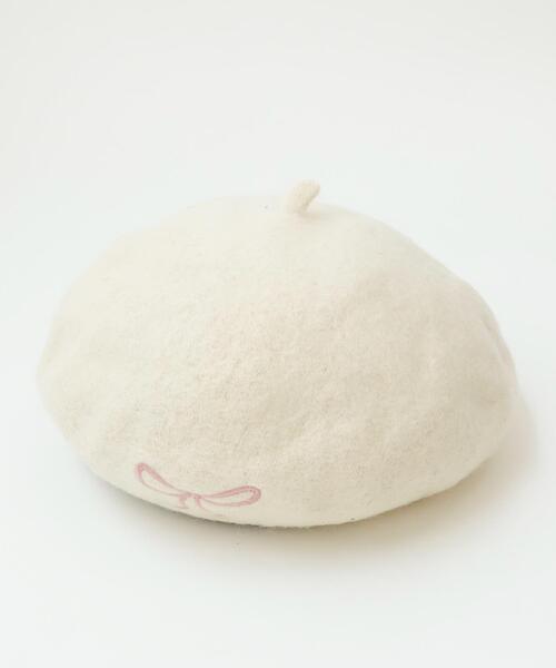 WEGO（ウィゴー） 帽子 ベレー帽 WEGO/リボン刺繍ベレー レディース
