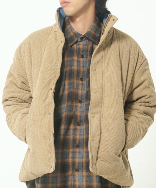ROUGH TRADE ブルゾン アウター コーデュロイ 中綿スタンドブルゾン(M1