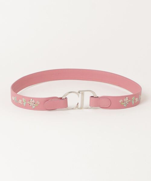 Christian Dior クリスチャンディオール  ベルト レザー ピンク系 【中古】 レディース Christian Dior（クリスチャン・ディオール） ベルト - ピンク