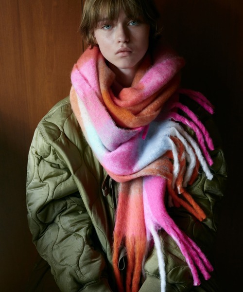 hint hint（ヒントヒント） ストール マフラー 大判ストール(ピンク