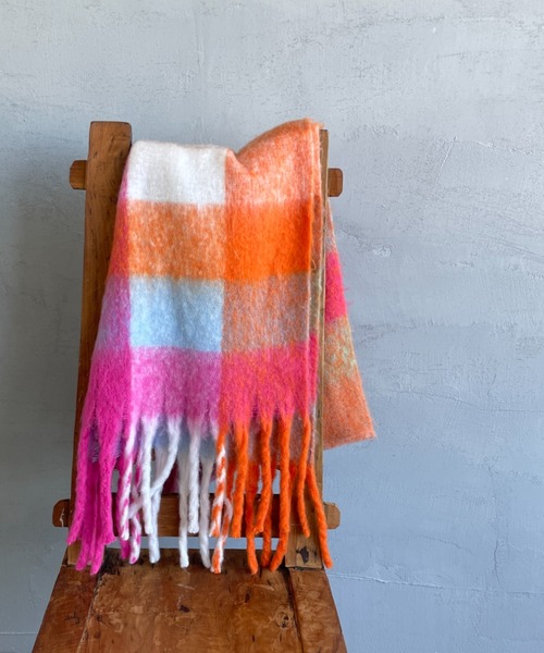 hint hint（ヒントヒント） ストール マフラー 大判ストール(ピンク