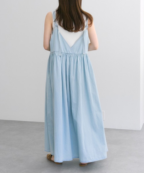 「PUAL CE CIN」 キャミソールワンピース FREE インディゴブルー レディース_画像4