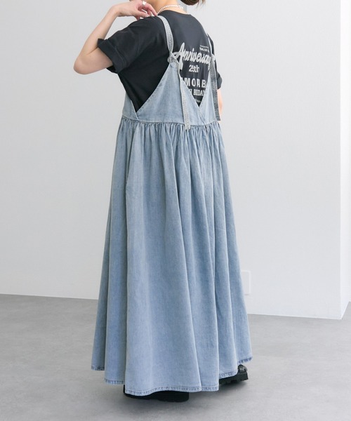 「PUAL CE CIN」 キャミソールワンピース FREE インディゴブルー レディース_画像8