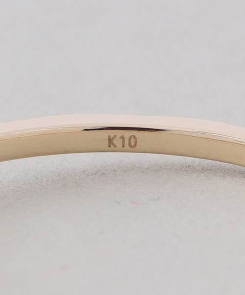 Lilas 指輪 リング オーバルオニキスカットリングK10 レディース
