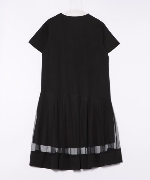 「BELLUNA PLUS」 「lagrilua」半袖ワンピース MEDIUM グレイッシュベージュ レディース_画像2