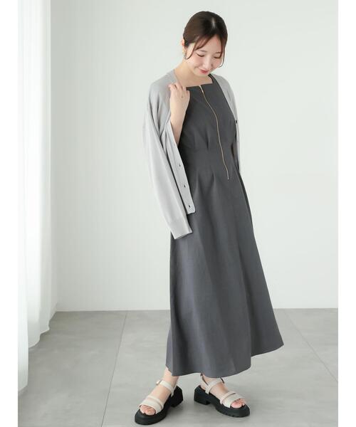 「Te chichi TERRASSE」 半袖ワンピース F ブラウン レディース_画像4