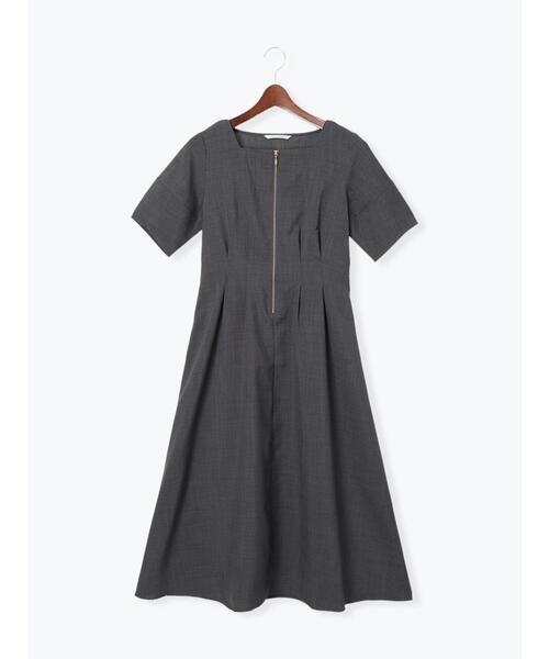 「Te chichi TERRASSE」 半袖ワンピース F ブラウン レディース_画像9