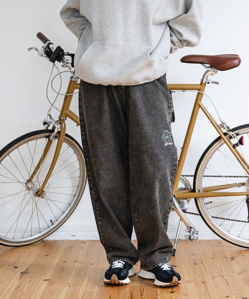 kaoyorinakami 「kaoyorinakami」 デニムパンツ X-LARGE ブラウン