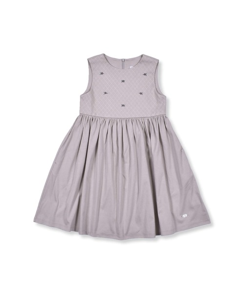 「Tartine et Chocolat」 「KIDS」ノースリーブワンピース 130 パープル キッズ_画像3