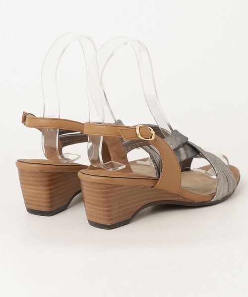 「MODE KAORI」 ヒールサンダル 24.5cm シルバー レディース_画像2