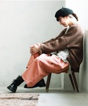 ワイドパンツ パンツ 大人に馴染む、ピンクのコ...の詳細画像1