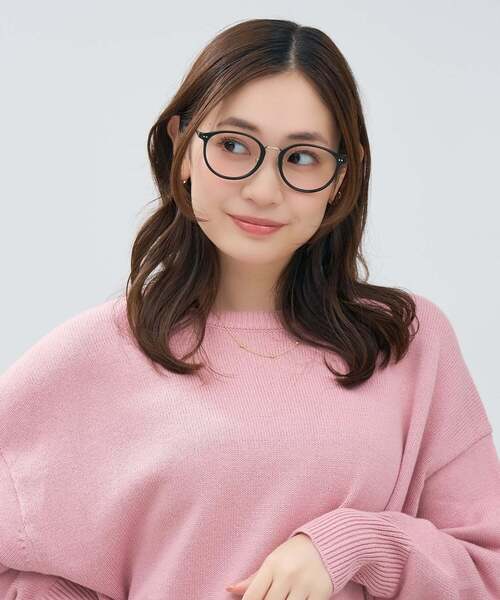 Zoff（ゾフ） 伊達メガネ メガネ 眼鏡 ボストン型 メガネ｜チタン