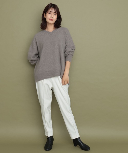 「Elura」 長袖ニット FREE チャコールグレー レディース_画像2