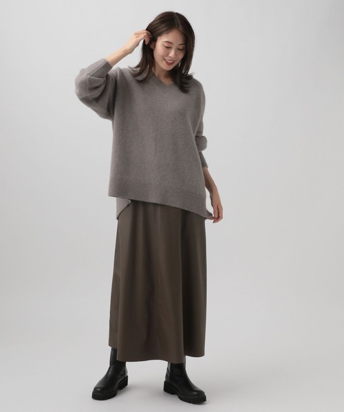 「Elura」 長袖ニット FREE チャコールグレー レディース_画像8