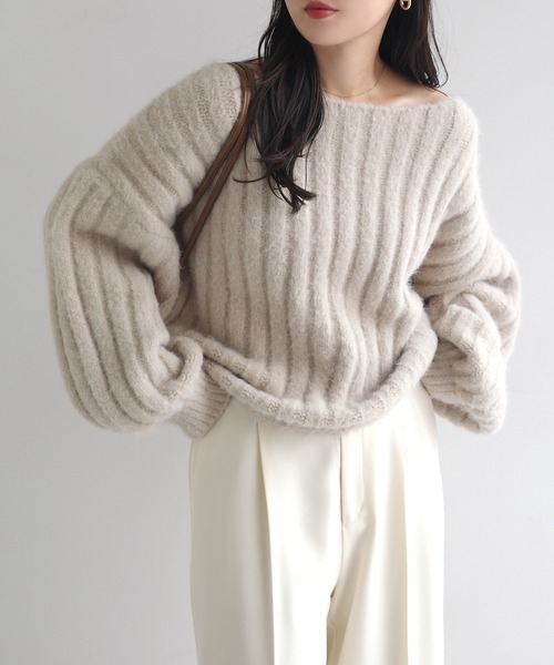 andme（アンドミー） ニット セーター 「新色追加」マシュマロタッチ