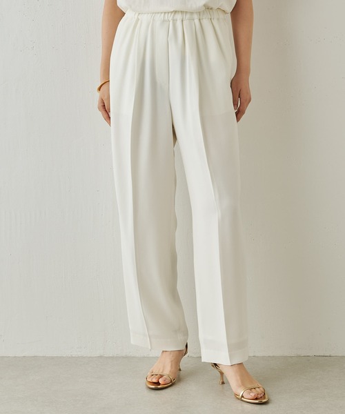 「Whim Gazette」 イージーパンツ FREE ホワイト レディース_画像4