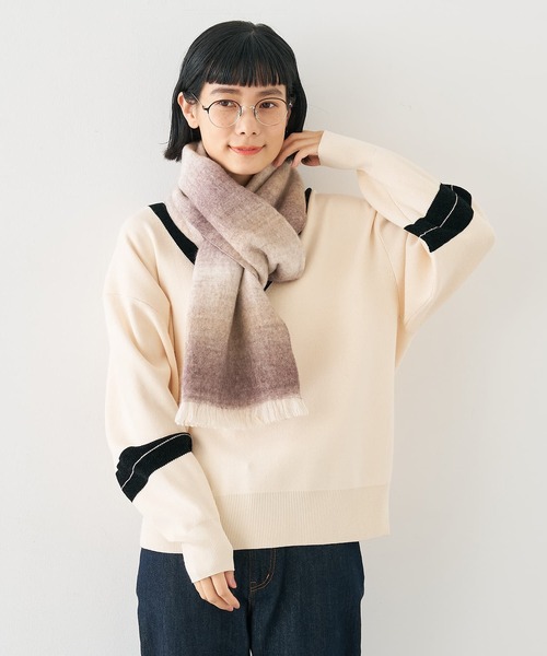 collex（コレックス） ストール マフラー ウール混グレデーション