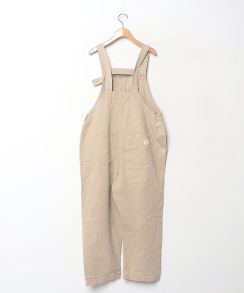 「FREAK'S STORE」 オーバーオール フリ- ベージュ レディース_画像2