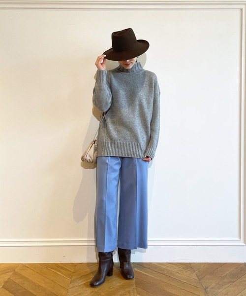 「allureville」 チノパンツ 2 サックスブルー レディース_画像6