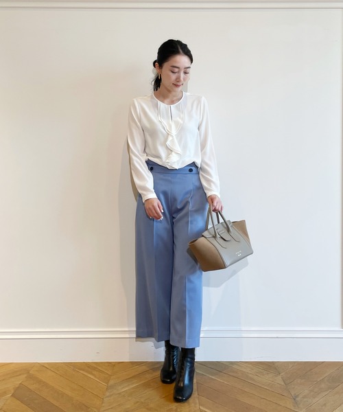 「allureville」 チノパンツ 2 サックスブルー レディース_画像7