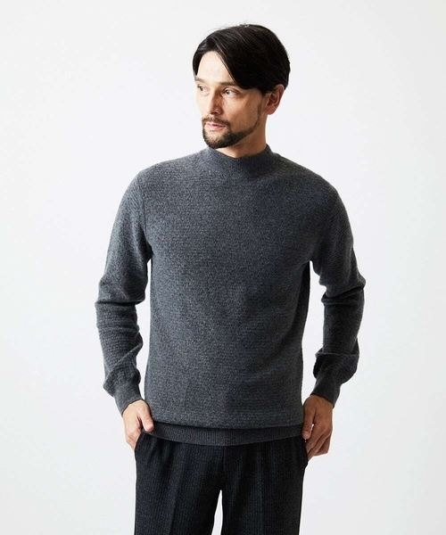 ミッシェルクランオム（MICHEL  HOMME）/カシミアモックネックニット MICHEL KLEIN HOMME（ミッシェルクラン オム） セーター ニット