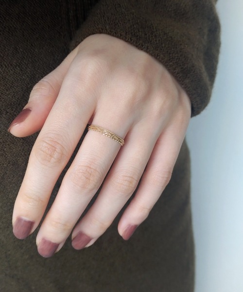 「NOIR DE POUPEE」 リング #9 ゴールド レディース_画像4