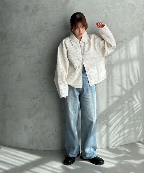 「feepur」 ブルゾン MEDIUM ブラック レディース_画像5