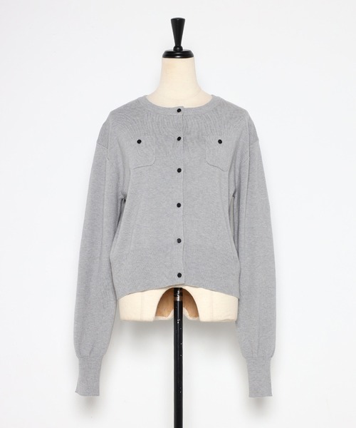 「Bonjour Sagan」 ニットカーディガン FREE ライトグレー レディース_画像3