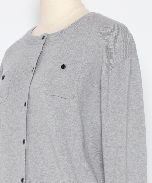 「Bonjour Sagan」 ニットカーディガン FREE ライトグレー レディース_画像9