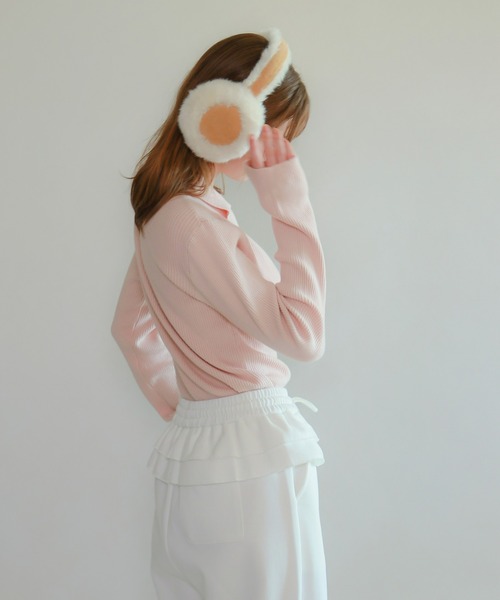 mic by Olu. ニット セーター 「 ZOZOTOWN限定 」リブラインポロニット