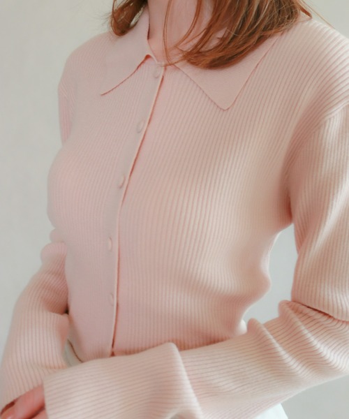 mic by Olu. ニット セーター 「 ZOZOTOWN限定 」リブラインポロニット