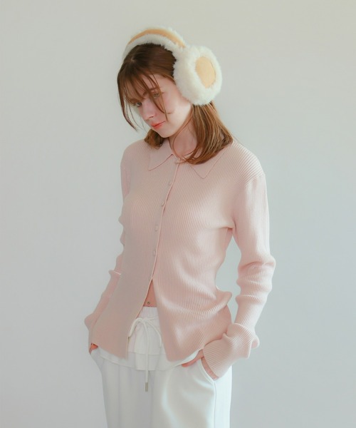 mic by Olu. ニット セーター 「 ZOZOTOWN限定 」リブラインポロニット