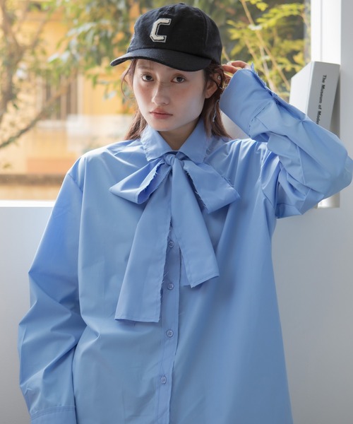 Heve（ヘイヴ）バブリーリボンブラウス HEILIS（ヘイリス） ブラウス シャツ 「original」フリンジボウタイ