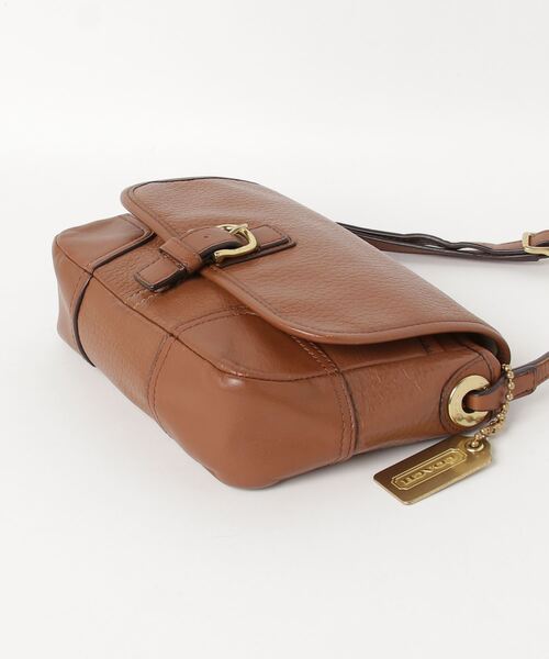 【美品】COACH コーチ ショルダーバッグ レザー ブラウン　本革 COACH（コーチ） ショルダーバッグ - ブラウン レディース : ZOZOTOWN