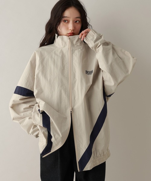 lohen エコナイロンブルゾン　ライトグレー XLARGE（エクストララージ）の「NYLON TRACK JACKET（ブルゾン）」 - WEAR