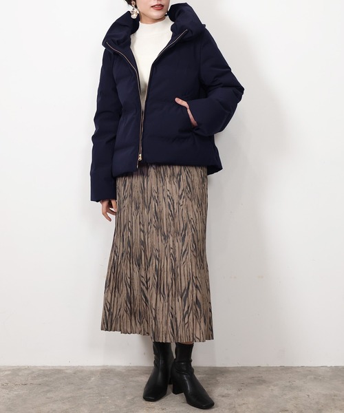 「TRUDEA」 ダウンジャケット SMALL モカ レディース_画像4