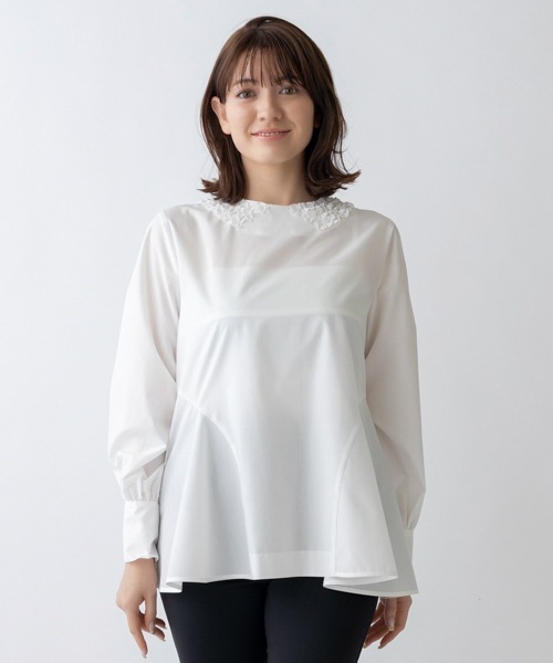 Sono（ソーノ） 長袖ブラウス 1 ネイビー レディース : ZOZOTOWN Yahoo 