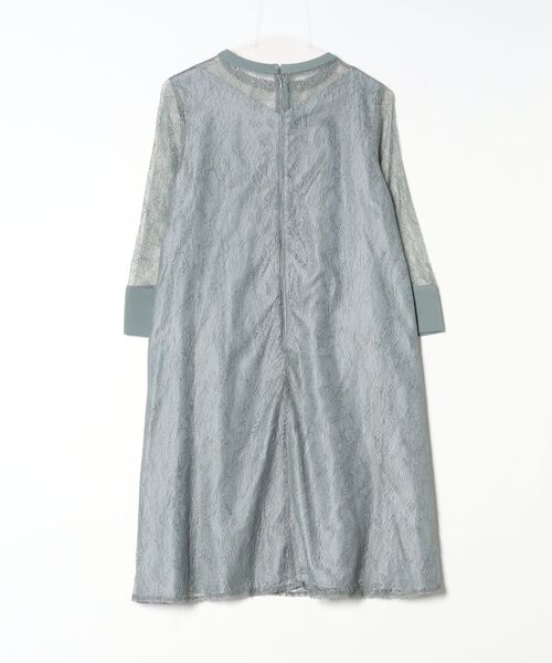 「AIMER」 7分袖ワンピース M グリーン レディース_画像2