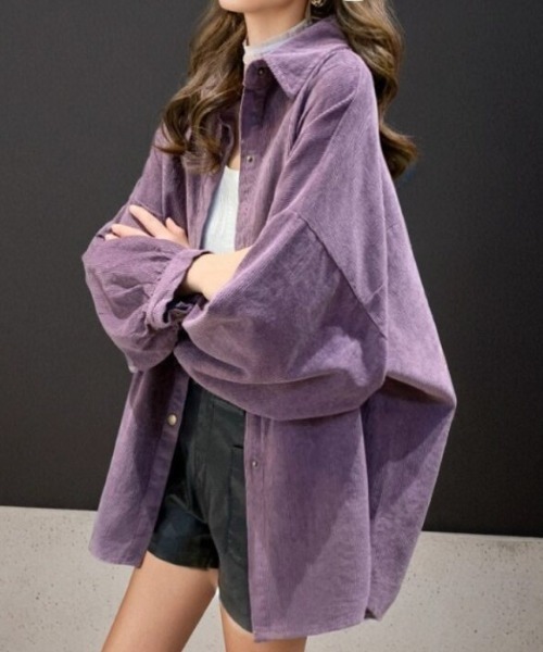 「cammie」 7分袖シャツ L モカ レディース_画像2