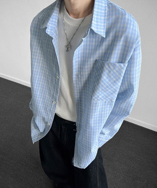 Ressaca（レサーカ） シャツ オーバーサイズレトロチェック柄シャツ