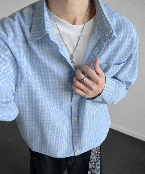 Ressaca（レサーカ） シャツ オーバーサイズレトロチェック柄シャツ
