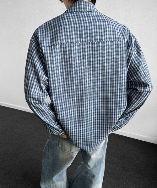 Ressaca（レサーカ） シャツ オーバーサイズレトロチェック柄シャツ